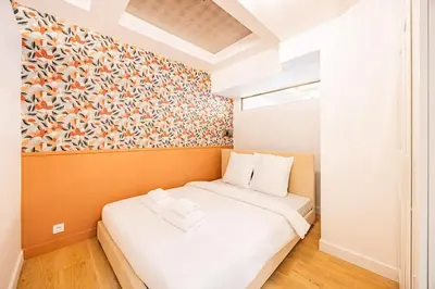 Un ou plusieurs lits dans un hébergement de l'établissement Appart 8pers # 3 Bedrooms # Pereire # Paris 17