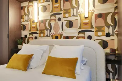 Coin salon dans l'établissement Superb apartment -1BR-4P- Montmartre
