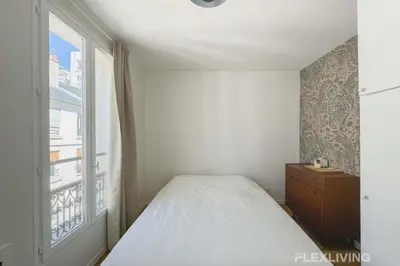 Un ou plusieurs lits dans un hébergement de l'établissement Flexliving - Studio - Durantin