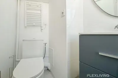 Salle de bains dans l'établissement Flexliving - Studio - Durantin