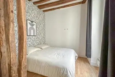 Un ou plusieurs lits dans un hébergement de l'établissement Flexliving - Studio - Linné