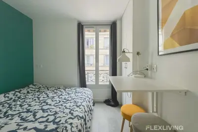 Un ou plusieurs lits dans un hébergement de l'établissement Flexliving - whole flat - Bonnet