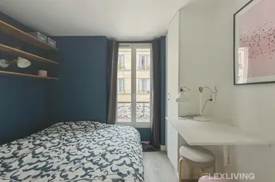 Un ou plusieurs lits dans un hébergement de l'établissement Flexliving - whole flat - Bonnet