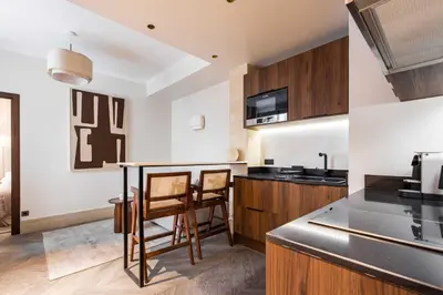 Cuisine ou kitchenette dans l'établissement Stylish Apartment - 1BR-4P - Vendôme Square