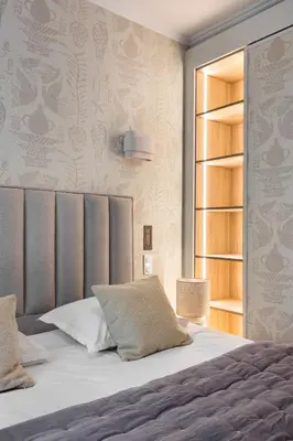 Un ou plusieurs lits dans un hébergement de l'établissement Stylish Apartment - 1BR-4P - Vendôme Square