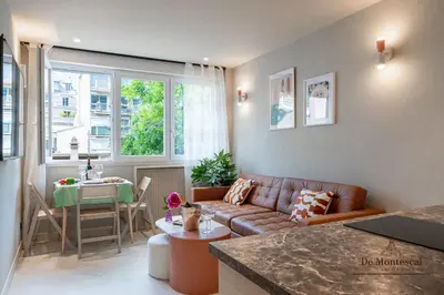 Coin salon dans l'établissement Montparnasse AC appartment in a prime location 22 -36M2