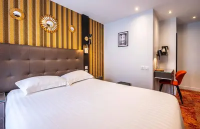 Un ou plusieurs lits dans un hébergement de l'établissement Hotel Marena