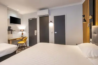 Un ou plusieurs lits dans un hébergement de l'établissement Hotel Marena