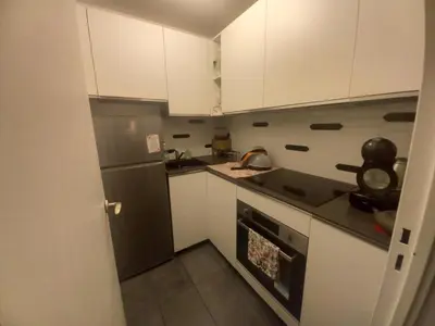 Cuisine ou kitchenette dans l'établissement Vue imprenable sur Paris