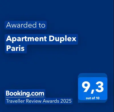 Certificat, récompense, panneau ou autre document affiché dans l'établissement Apartment Duplex Paris