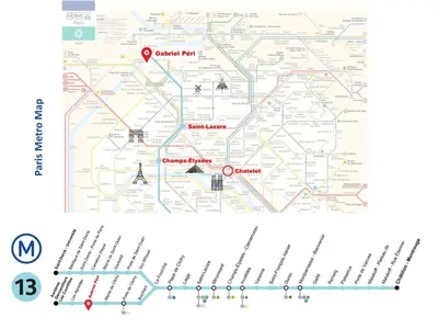 Plan de l'établissement APT metro-Paris
