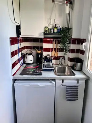 Cuisine ou kitchenette dans l'établissement Your sweet home
