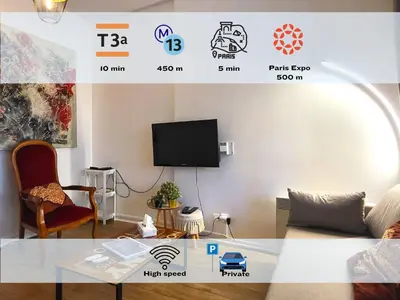 Télévision ou salle de divertissement dans l'établissement EXPO - Paris Porte de Versailles Parc des Expo à 5min avec parking