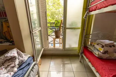 Un ou plusieurs lits dans un hébergement de l'établissement Korean Style Minbak Number Two PARIS
