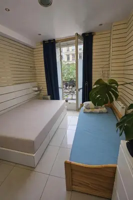 Un ou plusieurs lits dans un hébergement de l'établissement Korean Style Minbak Number Two PARIS