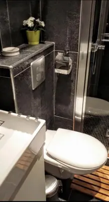 Salle de bains dans l'établissement Appartement charmant proche Montparnasse