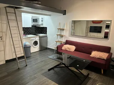 Cuisine ou kitchenette dans l'établissement Place de la Bastille