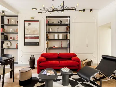 Coin salon dans l'établissement Merveil - Signature Suite - Marais - Montmartre