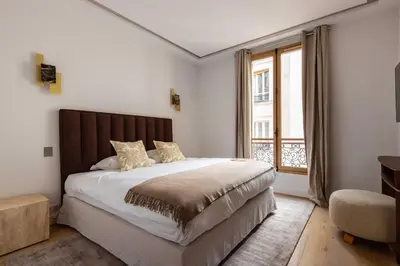 Un ou plusieurs lits dans un hébergement de l'établissement Sublime Apt - 3BD-6P - Arc De Triomphe