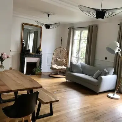 Beautifully designed homely calm parisian duplex