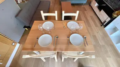 Coin salon dans l'établissement 129 - Splendeur Confort et Modernité, Terrasse au Cœur de Paris