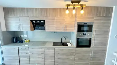 Cuisine ou kitchenette dans l'établissement 129 - Splendeur Confort et Modernité, Terrasse au Cœur de Paris