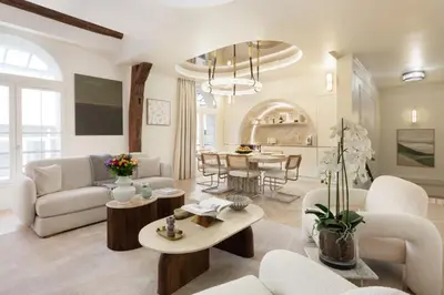 Coin salon dans l'établissement Maison Galante - Apartments in Grand Boulevards - Passage Panorama