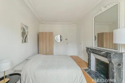 Un ou plusieurs lits dans un hébergement de l'établissement Flexliving - room - Turbigo