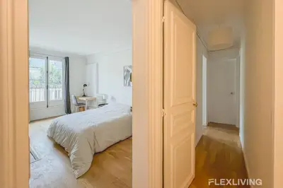Un ou plusieurs lits dans un hébergement de l'établissement Flexliving - room - Turbigo