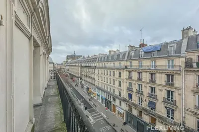 Vue générale sur Paris ou vue de la ville depuis la maison de vacances