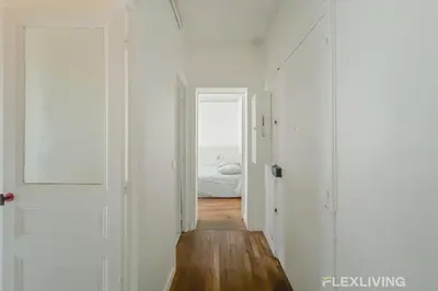 Un ou plusieurs lits dans un hébergement de l'établissement Flexliving - room - Hameau