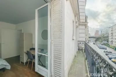 Balcon ou terrasse dans l'établissement Flexliving - room - Hameau