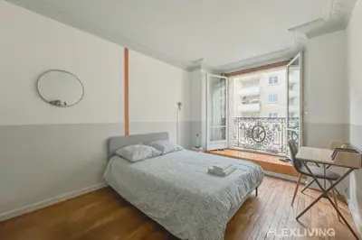 Un ou plusieurs lits dans un hébergement de l'établissement Flexliving - whole flat - Hameau