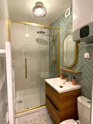 Salle de bains dans l'établissement Brand New Apartment - Rue Cler Paris