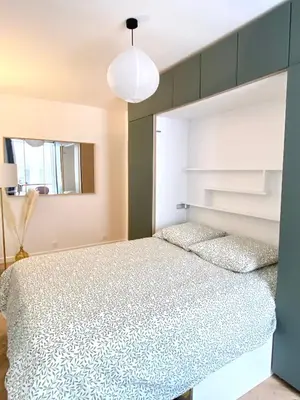 Un ou plusieurs lits dans un hébergement de l'établissement Brand New Apartment - Rue Cler Paris