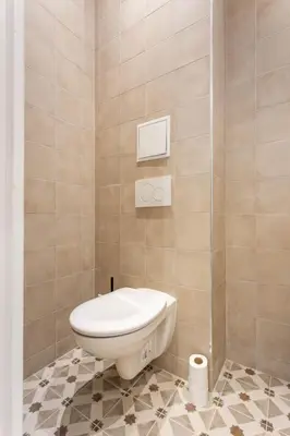 Salle de bains dans l'établissement Intimate apartment - 1BR-4P - Republique