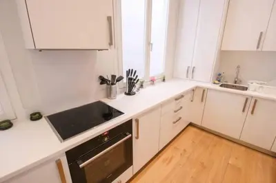 Cuisine ou kitchenette dans l'établissement Luxury Appartement Champs Elysees