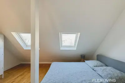 Un ou plusieurs lits dans un hébergement de l'établissement Flexliving - whole flat - Bausset
