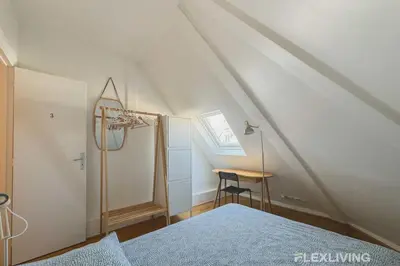 Un ou plusieurs lits dans un hébergement de l'établissement Flexliving - whole flat - Bausset