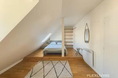 Un ou plusieurs lits dans un hébergement de l'établissement Flexliving - whole flat - Bausset