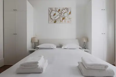 Un ou plusieurs lits dans un hébergement de l'établissement Cosy and chic apartment -1BD-4P- Auteuil
