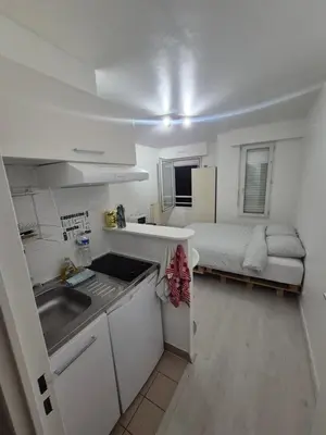 Cuisine ou kitchenette dans l'établissement Studio a Suresnes