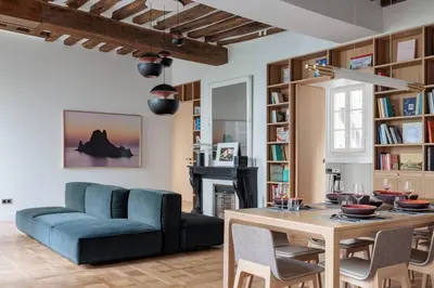 Coin salon dans l'établissement Appartement Luxe, Calme et Verdure pour 2