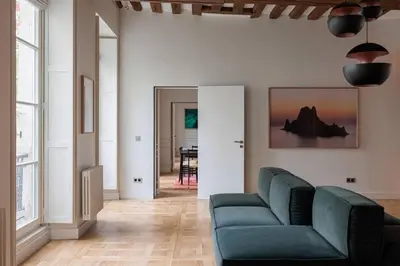 Coin salon dans l'établissement Appartement Luxe, Calme et Verdure pour 2