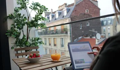 Balcon ou terrasse dans l'établissement Bargue