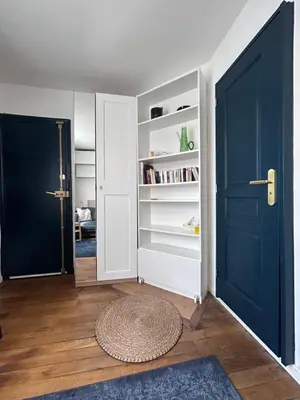 Cuisine ou kitchenette dans l'établissement Charmant studio Paris 5e