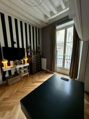 Coin salon dans l'établissement Appartement au cœur de Paris