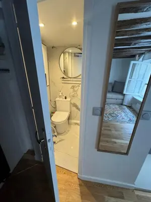 Salle de bains dans l'établissement Studio Tout Équipé Bourse