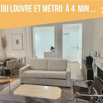 Superbe T2 Cosy à 5 min du Louvres