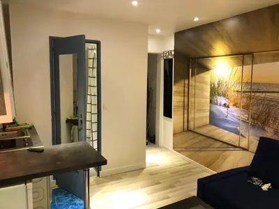 Coin salon dans l'établissement Appartement quartier Sainte Marthe